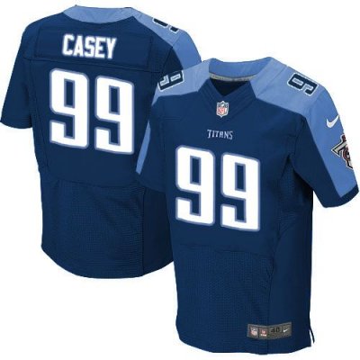 Jerseys Factory Cheap Nike Titans #99 Jurrell Casey Navy Blue Al