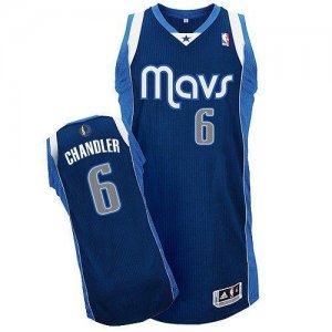 Jerseys Factory Cheap Mavericks #6 Tyson Chandler Navy Blue Revo