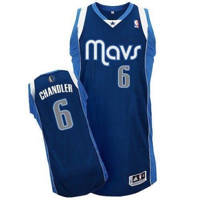 Jerseys Factory Cheap Mavericks #6 Tyson Chandler Navy Blue Revo