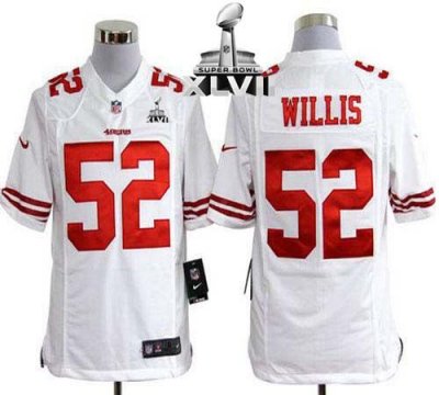 Jerseys Factory Cheap Nike 49ers #52 Patrick Willis White Super