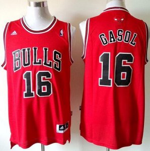 Jerseys Factory Cheap Revolution 30 Bulls #16 Pau Gasol Red Stit