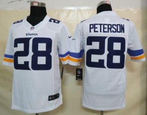 Jerseys Factory Cheap Nike Vikings #28 Adrian Peterson White Men