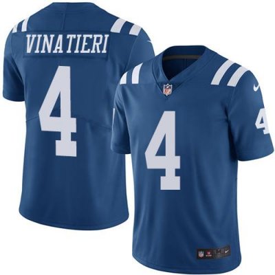 Jerseys Factory Cheap Nike Colts #4 Adam Vinatieri Royal Blue Me
