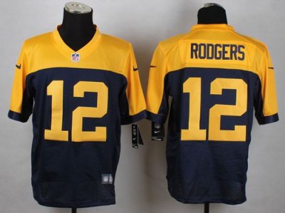Jerseys Factory Cheap Nike Packers #12 Aaron Rodgers Navy Blue A