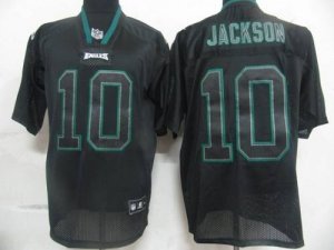 Jerseys Factory Cheap Eagles #10 DeSean Jackson Lights Out Black