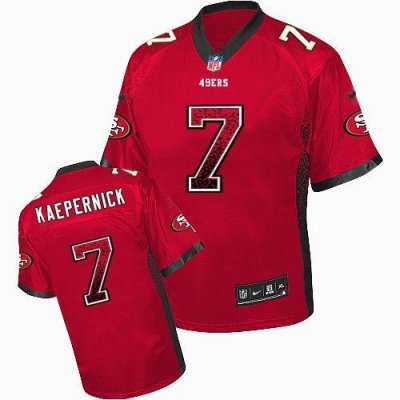 Jerseys Factory Cheap Nike 49ers #7 Colin Kaepernick Red Team Co