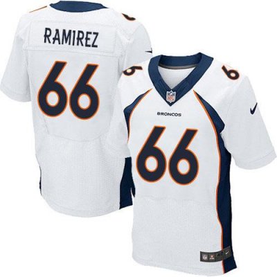 Jerseys Factory Cheap Nike Broncos #66 Manny Ramirez White Men's