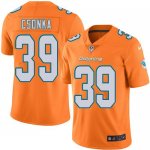 Jerseys Factory Cheap Nike Dolphins #39 Larry Csonka Orange Men'
