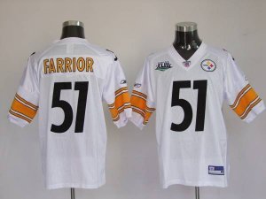 Jerseys Factory Cheap Steelers #51 James Farrior White Stitched