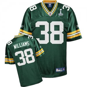 Jerseys Factory Cheap Packers #38 Tramon Williams Green Super Bo