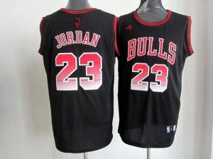 Jerseys Factory Cheap Bulls #23 Michael Jordan Black Embroidered