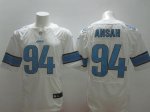 Jerseys Factory Cheap Nike Lions #94 Ziggy Ansah White Men's Sti