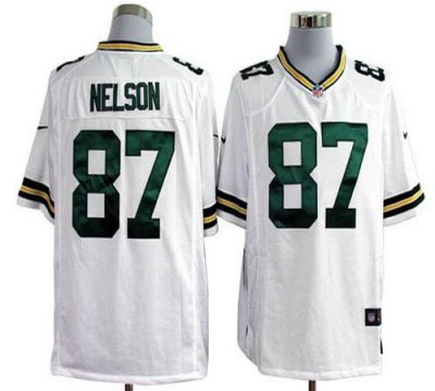 Jerseys Factory Cheap Nike Packers #87 Jordy Nelson White Men's