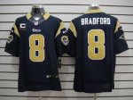 Jerseys Factory Cheap Nike Rams #8 Sam Bradford Navy Blue Team C