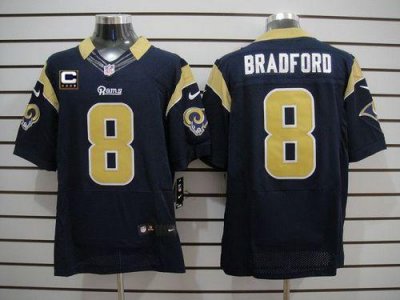 Jerseys Factory Cheap Nike Rams #8 Sam Bradford Navy Blue Team C
