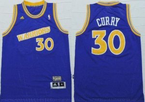 Jerseys Factory Cheap Warriors #30 Stephen Curry Blue Throwback