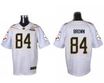 Jerseys Factory Cheap Nike Steelers #84 Antonio Brown White 2016