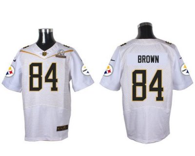 Jerseys Factory Cheap Nike Steelers #84 Antonio Brown White 2016