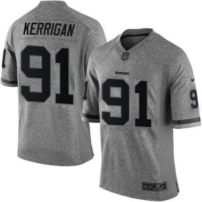Jerseys Factory Cheap Nike Redskins #91 Ryan Kerrigan Gray Men's