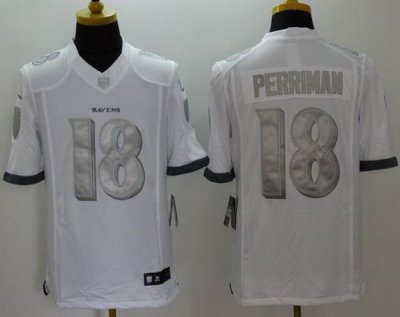 Jerseys Factory Cheap Nike Ravens #18 Breshad Perriman White Men