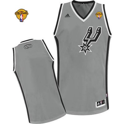 Jerseys Factory Cheap Revolution 30 Spurs Blank Grey Finals Patc