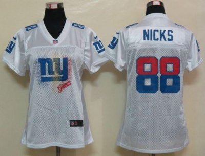 Jerseys Factory Cheap Nike Giants #88 Hakeem Nicks White Women's