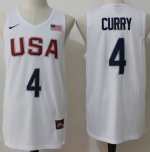 Jerseys Factory Cheap Nike Team USA #4 Stephen Curry White 2016