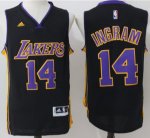 Jerseys Factory Cheap Lakers #14 Brandon Ingram Black(Purple NO.