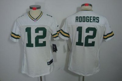Jerseys Factory Cheap Nike Packers #12 Aaron Rodgers White Women