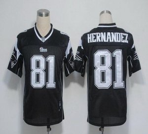 Jerseys Factory Cheap Patriots #81 Aaron Hernandez Black Shadow