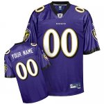 Jerseys Factory Cheap Ravens Personalized Authentic Purple NFL J
