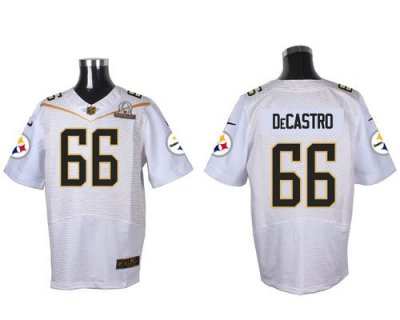 Jerseys Factory Cheap Nike Steelers #66 David DeCastro White 201