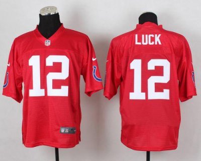 Jerseys Factory Cheap Nike Colts #12 Andrew Luck Red Men's Stitc