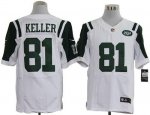 Jerseys Factory Cheap Nike Jets #81 Dustin Keller White Men's Em
