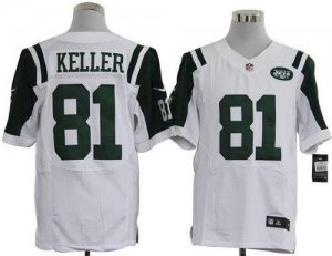 Jerseys Factory Cheap Nike Jets #81 Dustin Keller White Men's Em