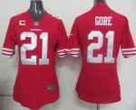 Jerseys Factory Cheap Nike 49ers #21 Frank Gore Red Team Color W