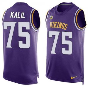 Jerseys Factory Cheap Nike Vikings #75 Matt Kalil Purple Team Co