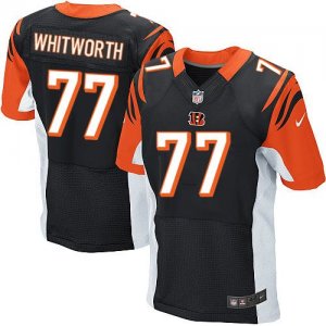 Jerseys Factory Cheap Nike Bengals #77 Andrew Whitworth Black Te