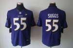 Jerseys Factory Cheap Nike Ravens #55 Terrell Suggs Purple Team