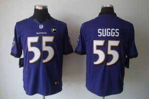 Jerseys Factory Cheap Nike Ravens #55 Terrell Suggs Purple Team