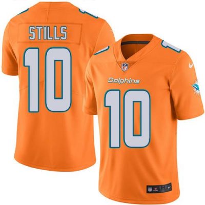Jerseys Factory Cheap Nike Dolphins #10 Kenny Stills Orange Men'