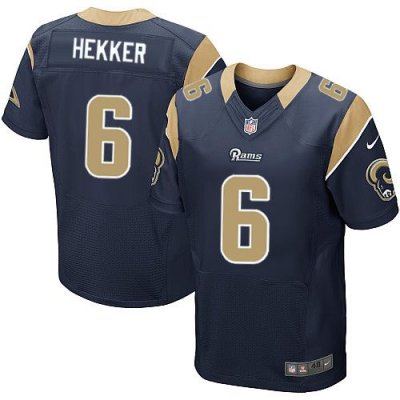 Jerseys Factory Cheap Nike Rams #6 Johnny Hekker Navy Blue Team