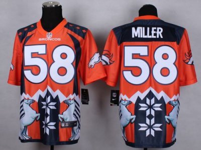Jerseys Factory Cheap Nike Broncos #58 Von Miller Orange Men's S