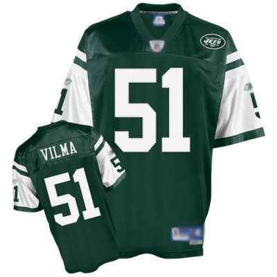 Jerseys Factory Cheap Jets #51 Jonathan Vilma Green Stitched NFL