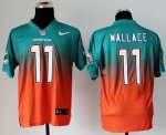 Jerseys Factory Cheap Nike Dolphins #11 Mike Wallace Aqua Green/