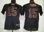Jerseys Factory Cheap Nike Broncos #15 Tim Tebow Lights Out Blac