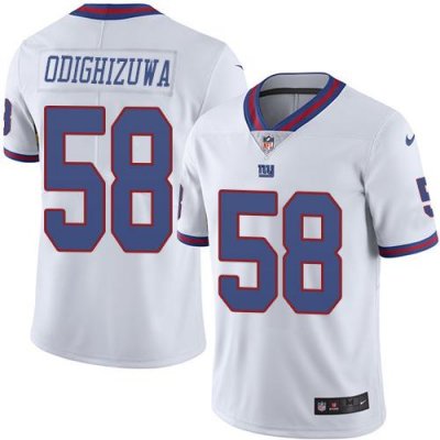 Jerseys Factory Cheap Nike Giants #58 Owa Odighizuwa White Men's