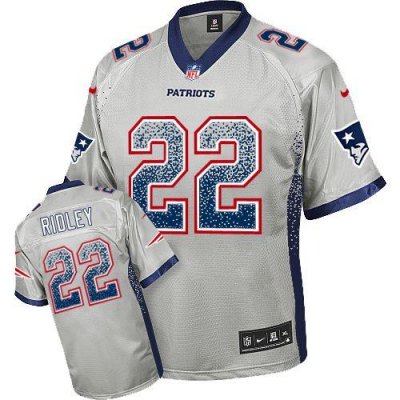 Jerseys Factory Cheap Nike Patriots #22 Stevan Ridley Grey Men's