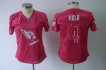 Jerseys Factory Cheap Cardinals #4 Kevin Kolb Pink 2011 Women's