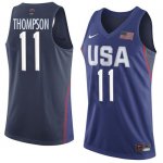 Jerseys Factory Cheap Nike Team USA #11 Klay Thompson Navy Blue